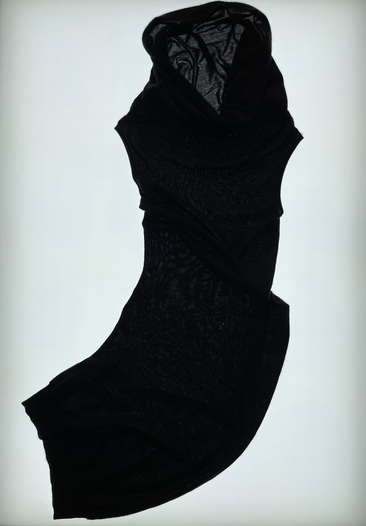 FW 04 Black Hooded Dress