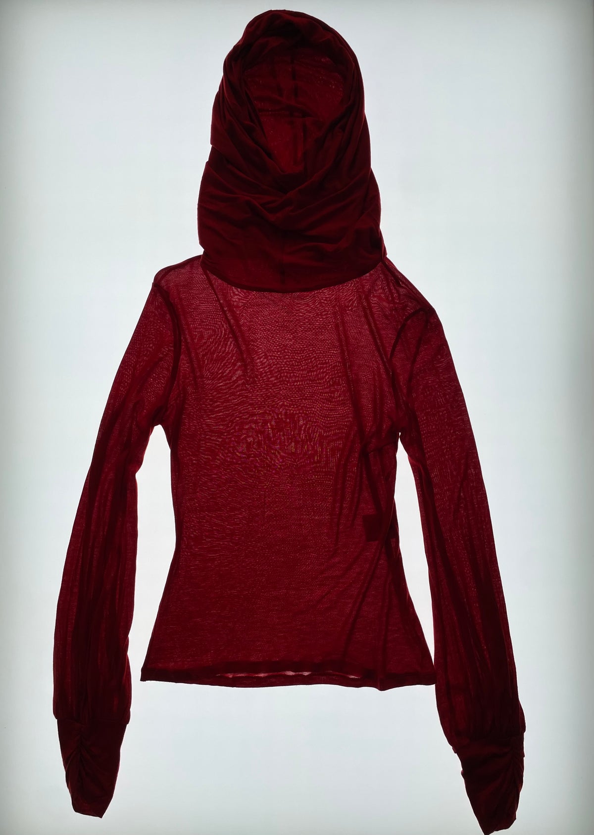 Red Hooded Top