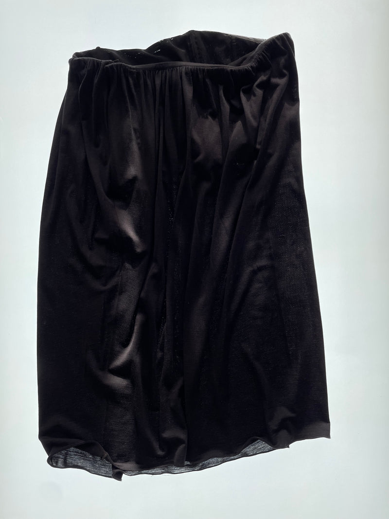 FW 02 Black Strapless Corset Dress