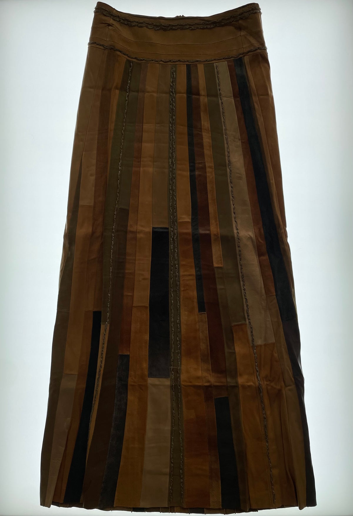 SS07 Patchwork Leather Skirt