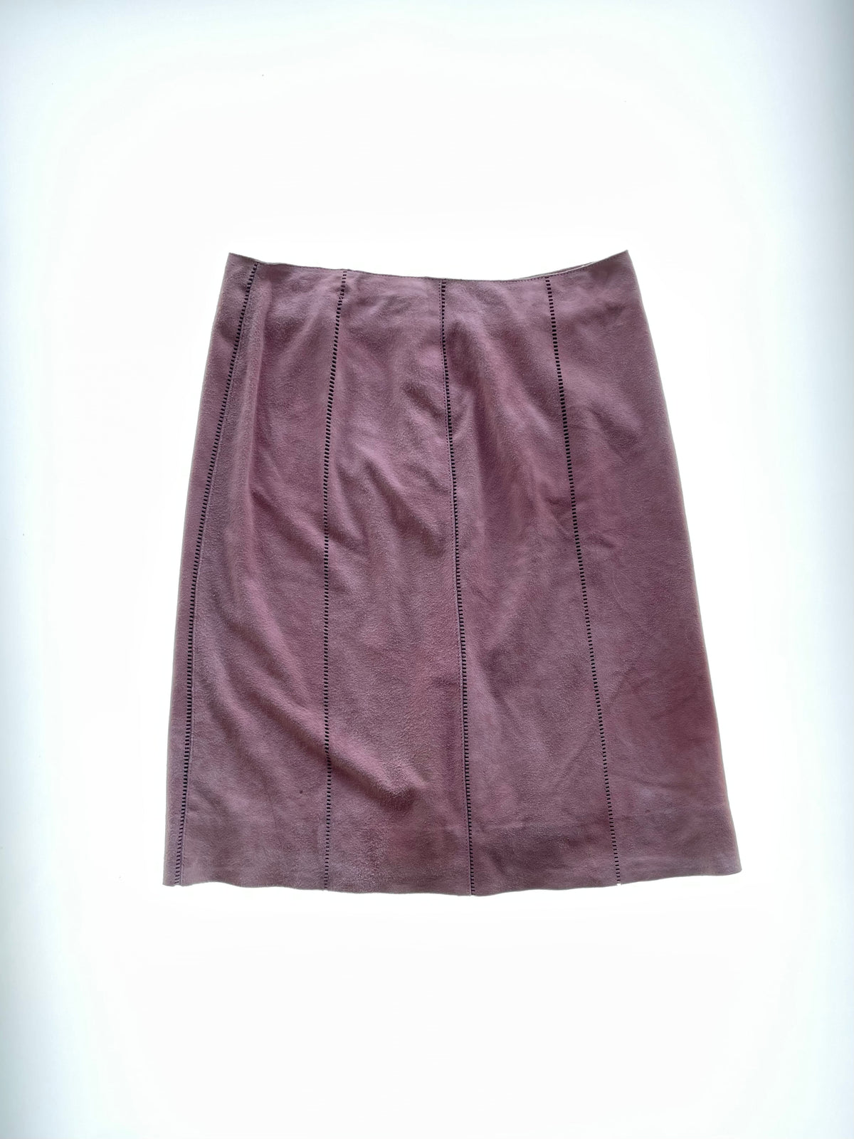 Pink Suede Skirt