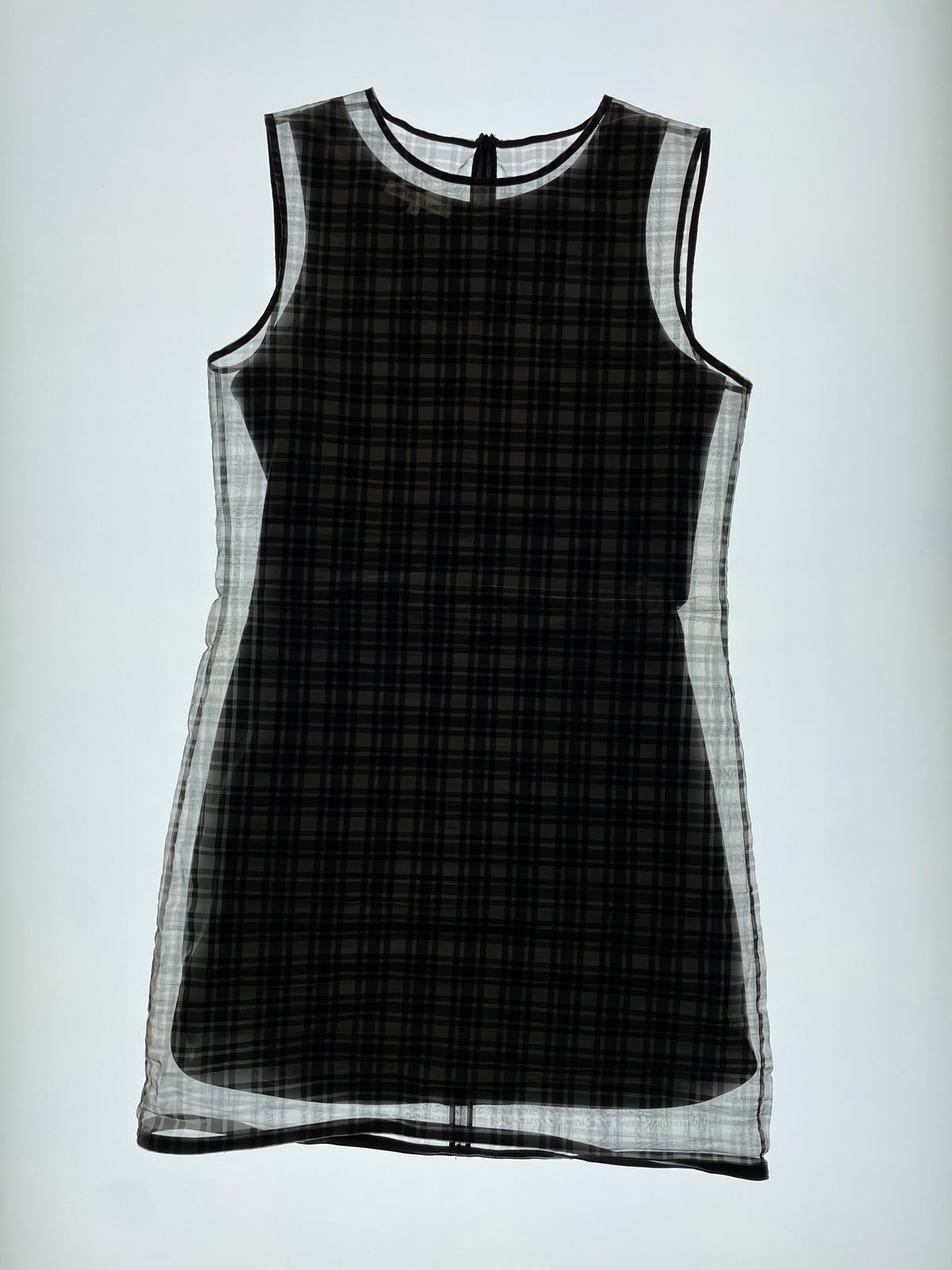 SS92 Layered Black Checkerboard Dress