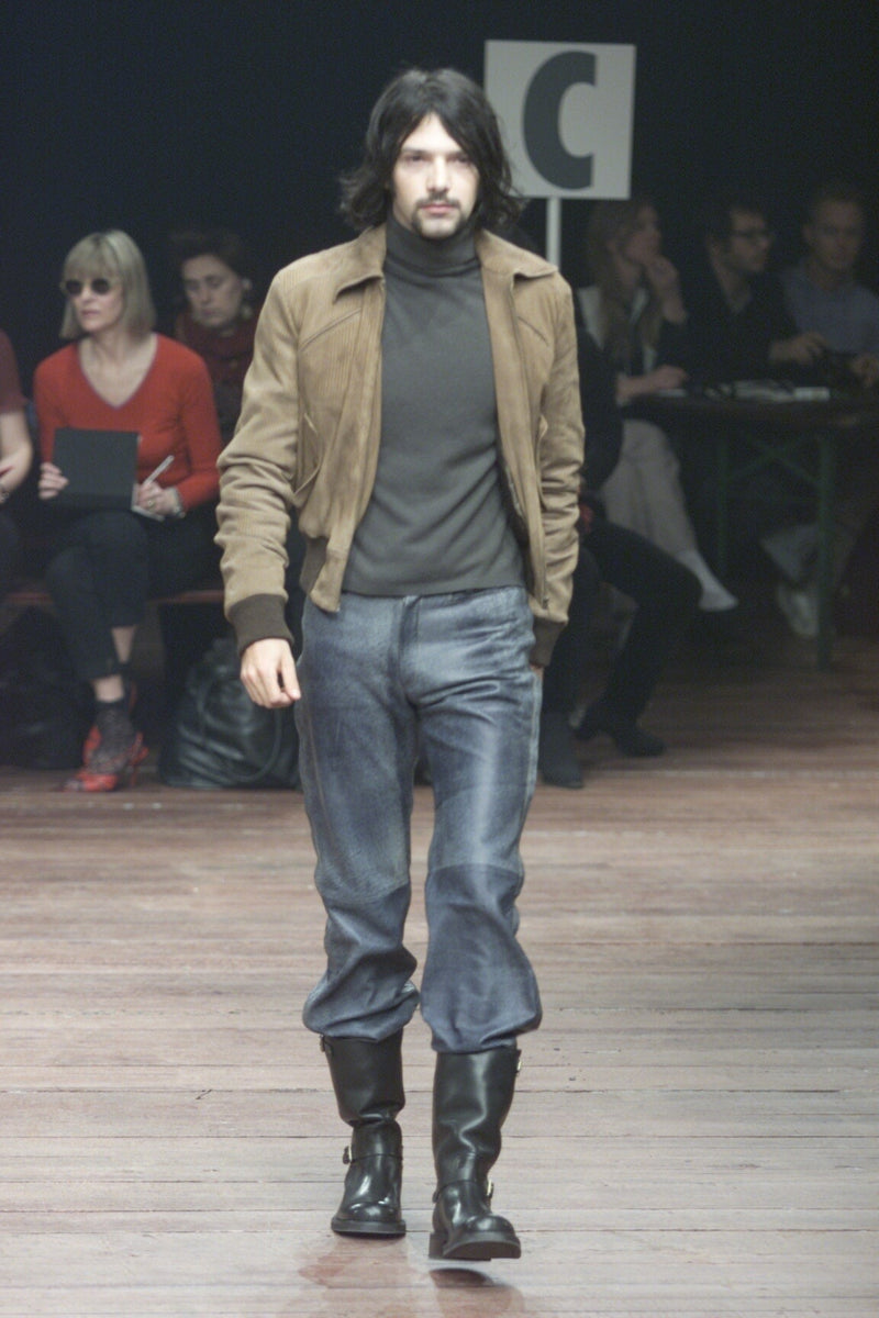 FW2000 Blue Leather Pants