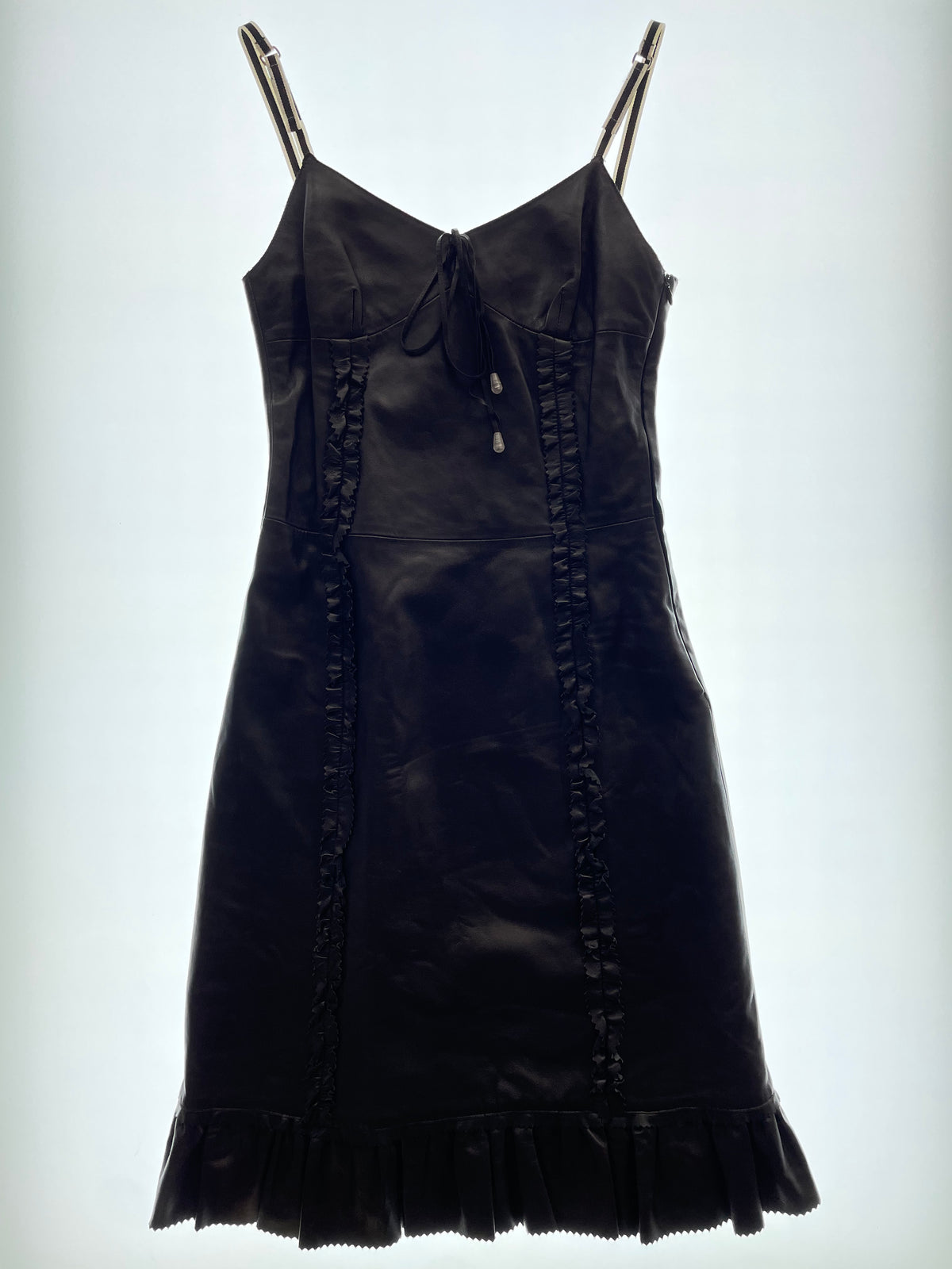 FW 99 Black Leather Dress