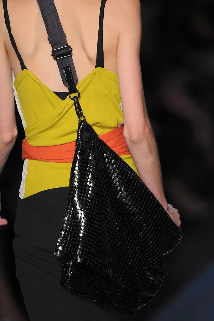 SS 2009 Orange and Yellow Cowl Neck Dress