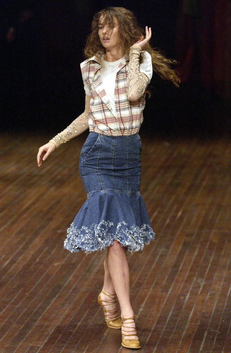 SS 2004 Strapless Denim Dress