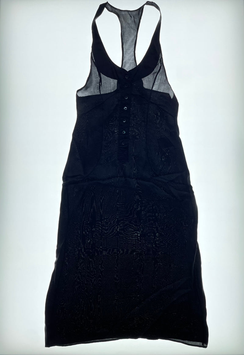 SS02 Black Button Up Dress