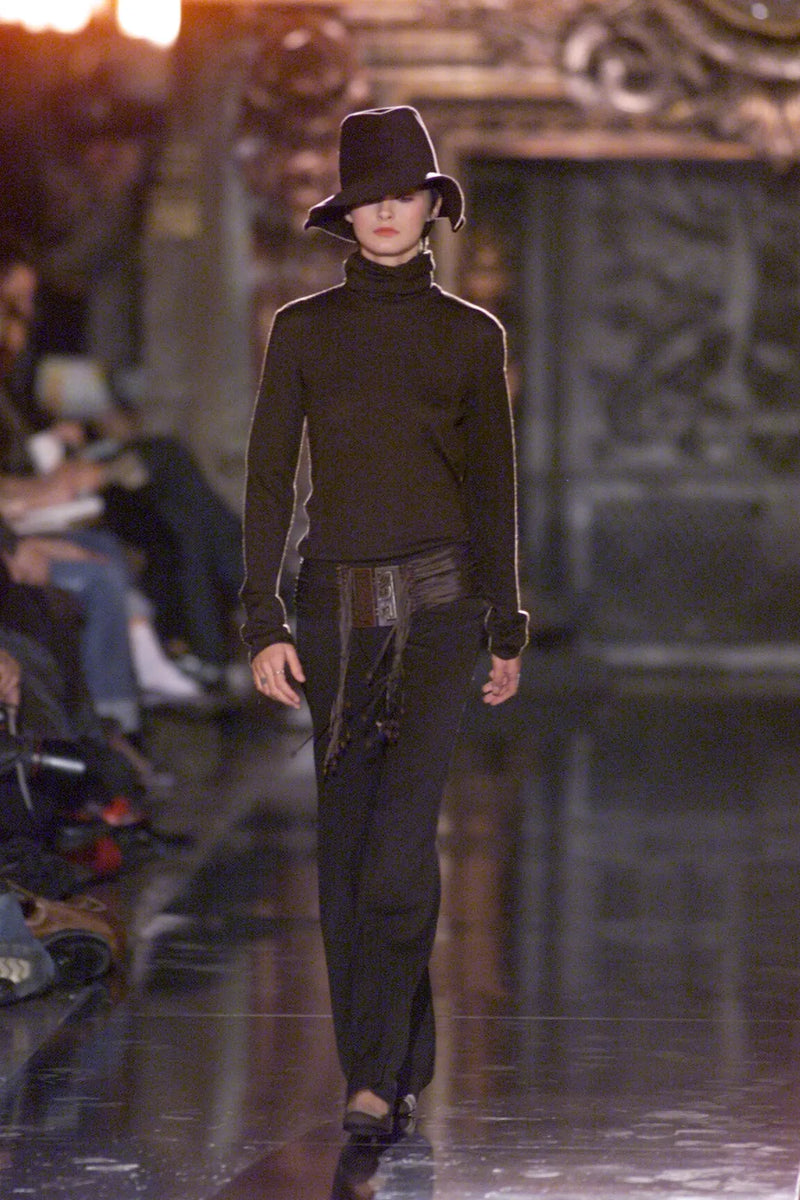 FW 2000 Black Trousers Red Beaded Belt