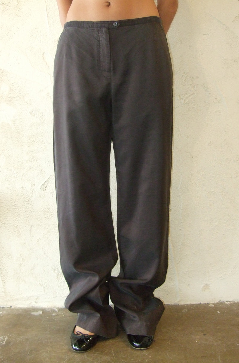 Brown Silk Pants