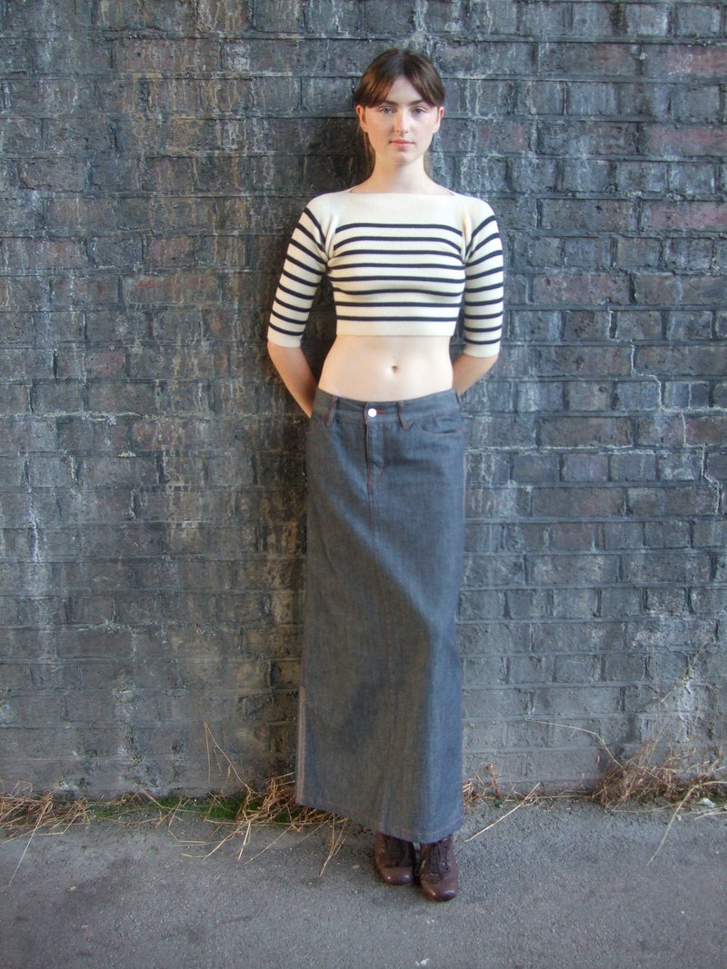 Sailor Sweater Crop