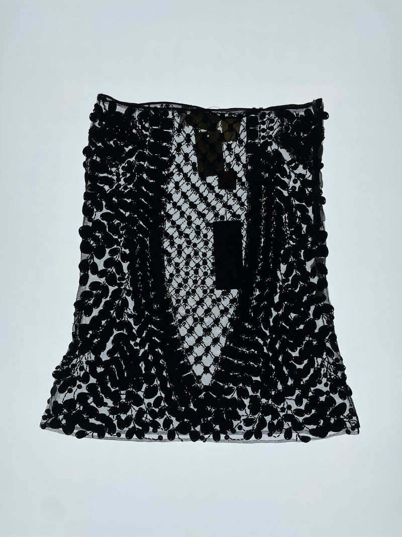 SS00 Black Beaded Skirt
