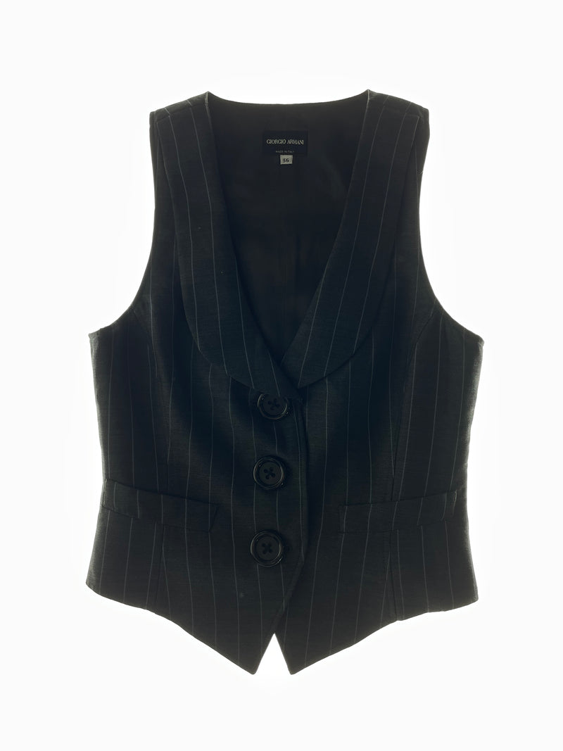 Grey Pinstripe Waistcoat Set