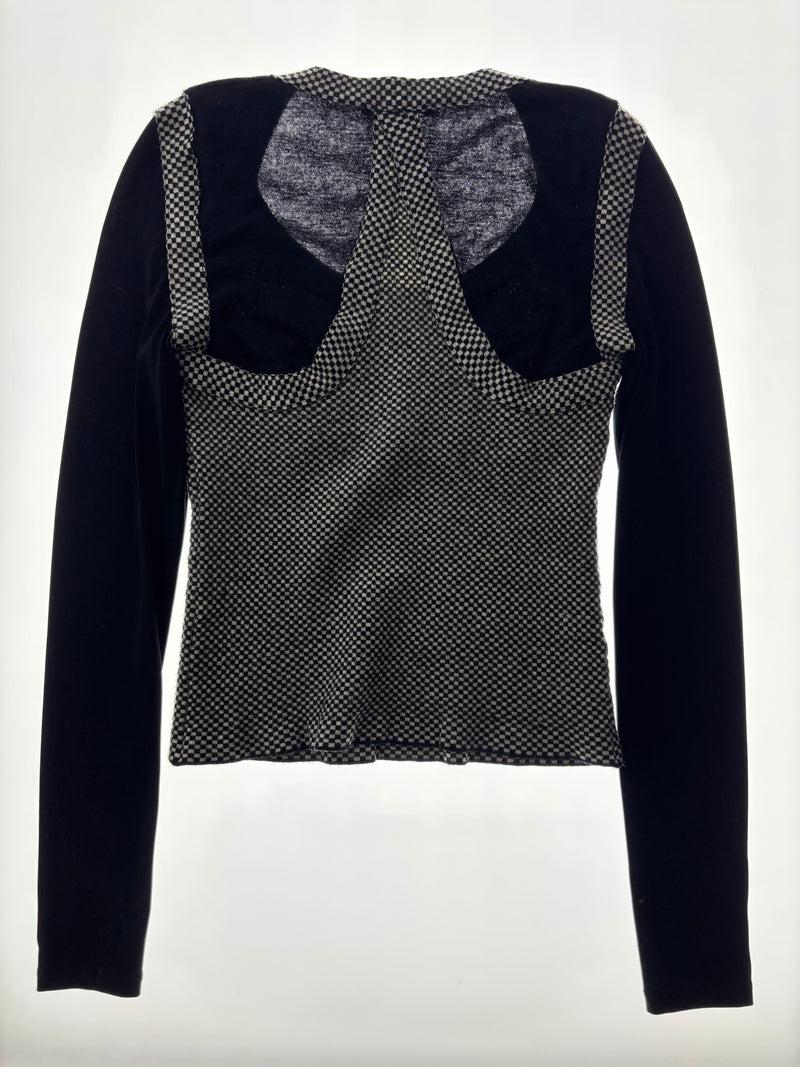 FW 2003 Houndstooth Knit Top