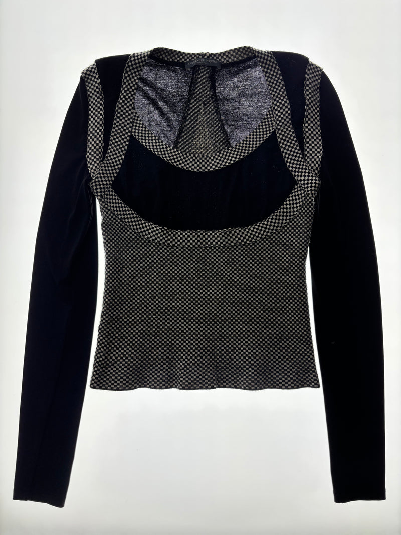 FW 2003 Houndstooth Knit Top