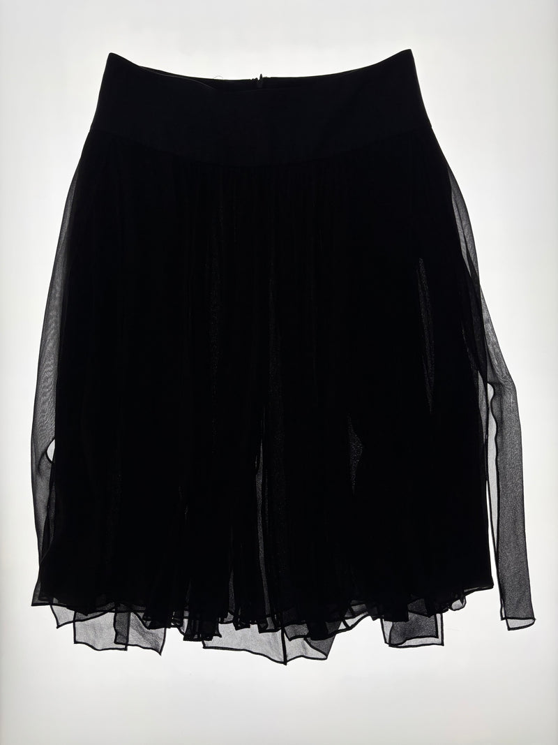 SS 2004 Pleated Silk Skirt (Look 15)