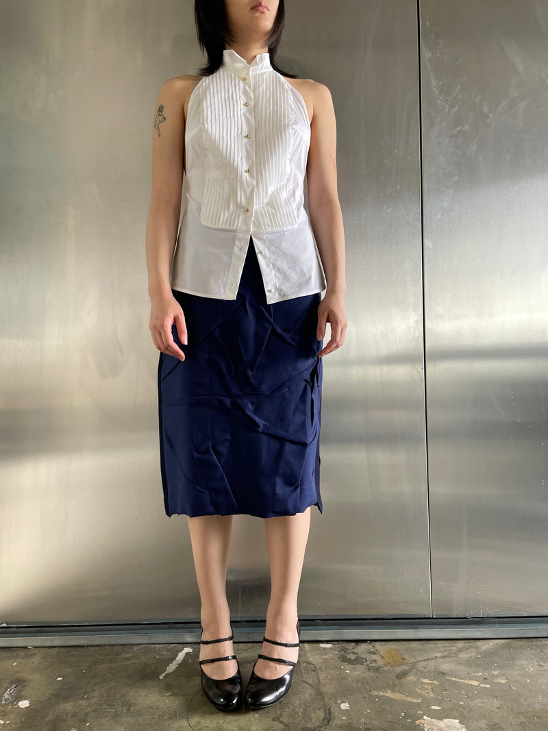 Blue Artisanal Skirt