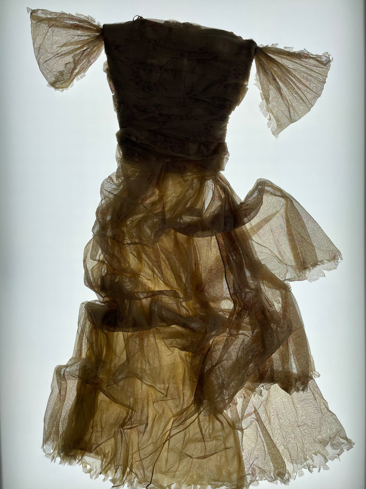 SS 2004 Beige Floral Dress