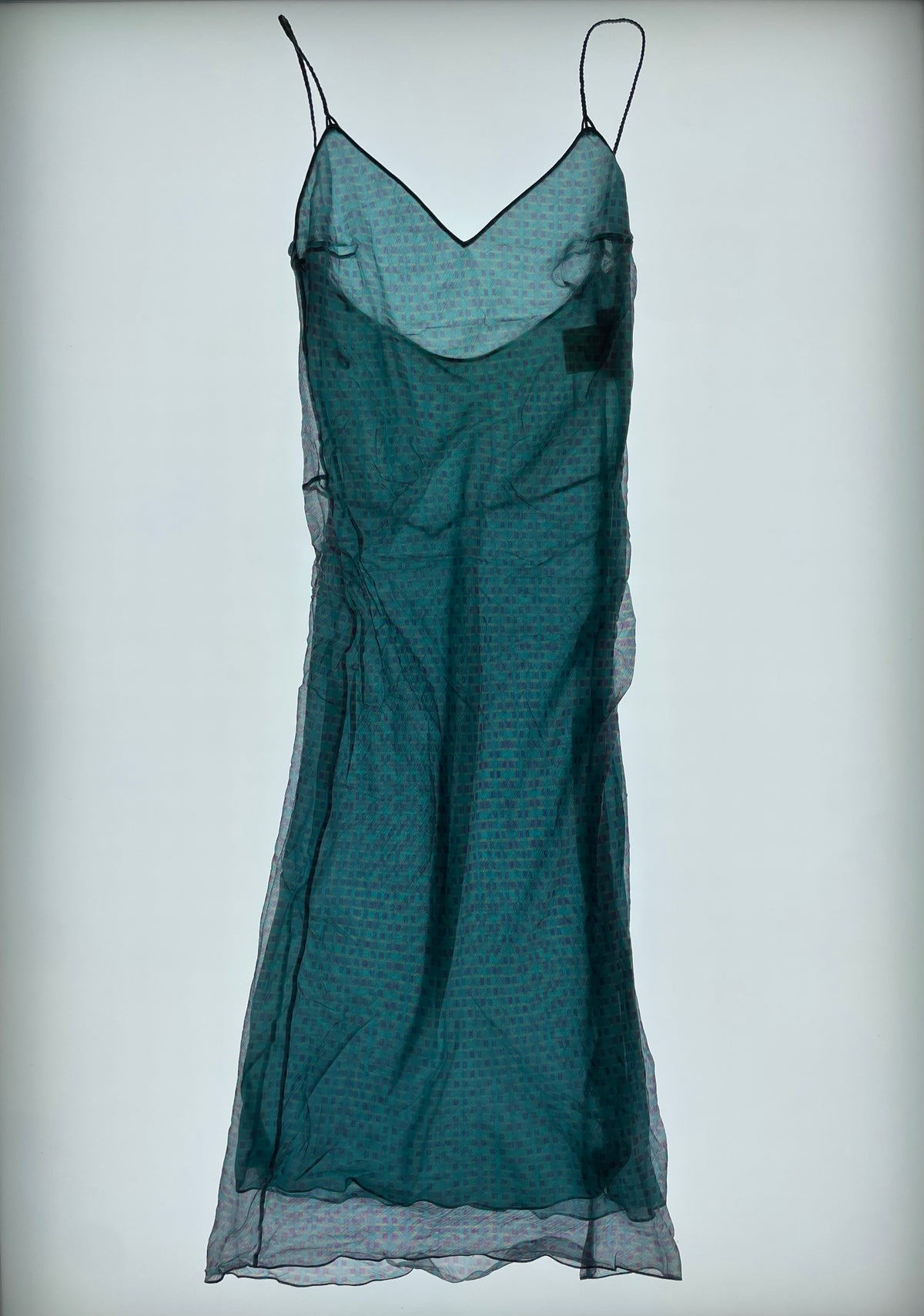 SS 2002 Turquoise Pattern Dress