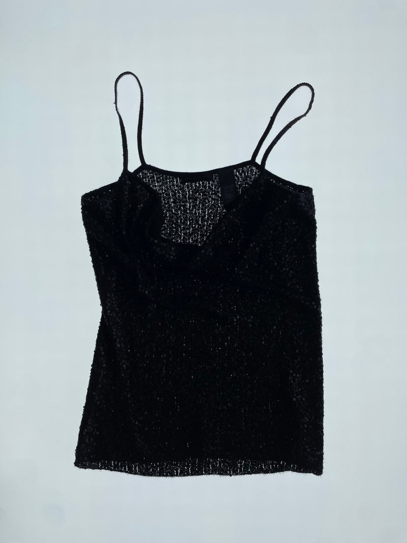 Black Sequin Tank