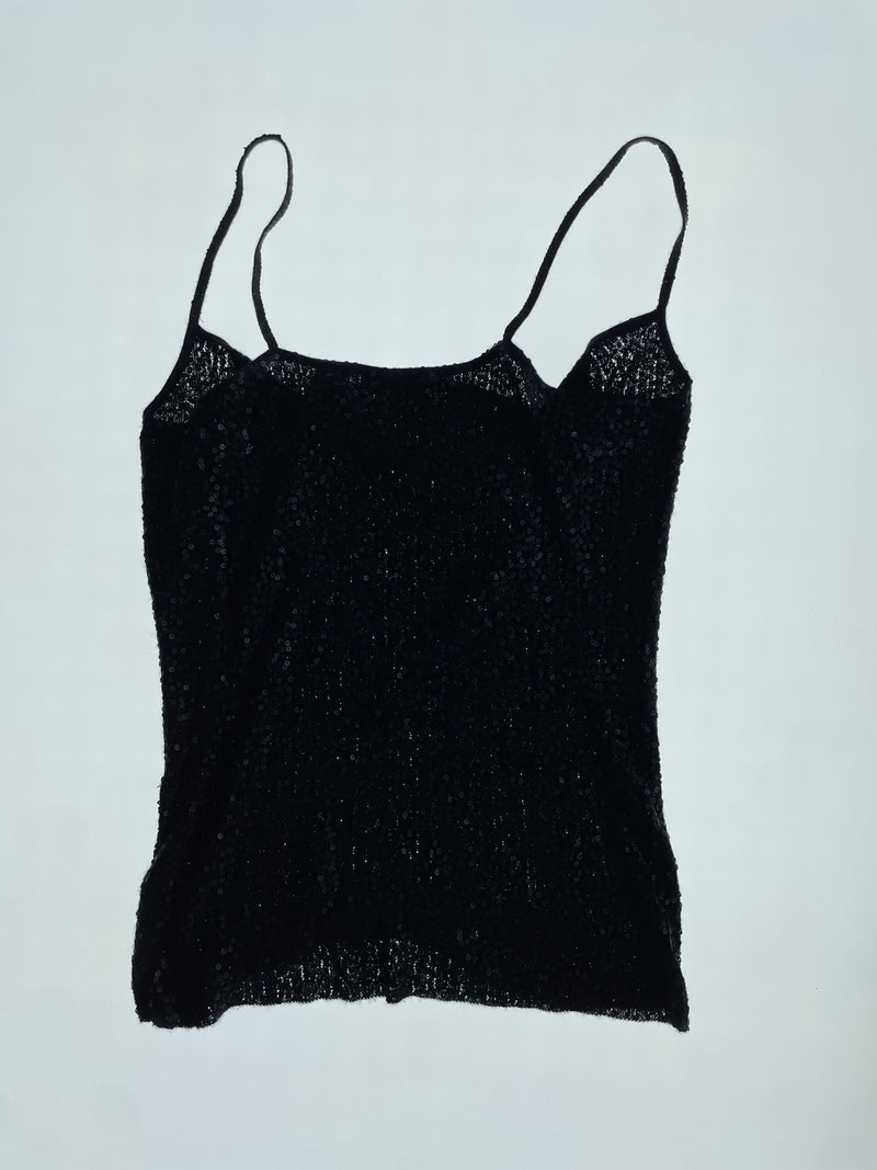 Black Sequin Tank