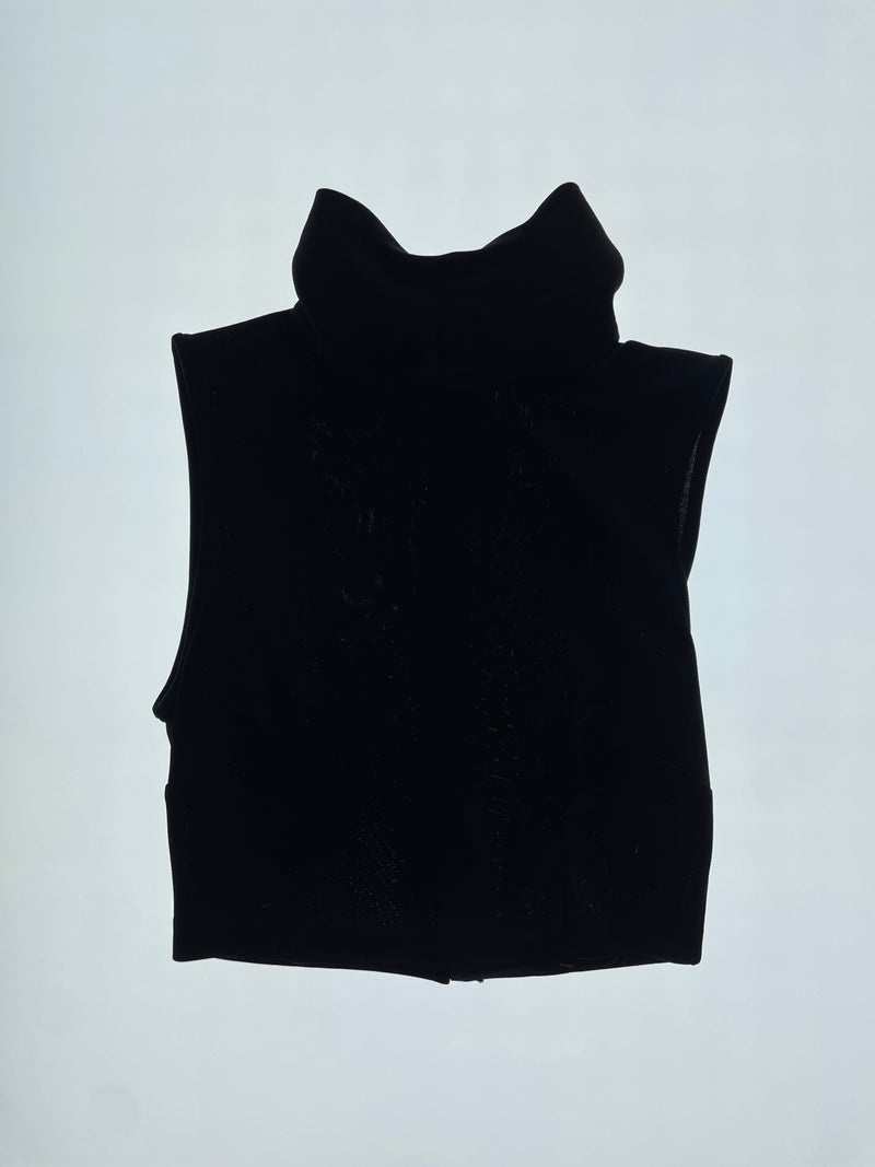 FW 1998 Black Turtleneck Crop Top