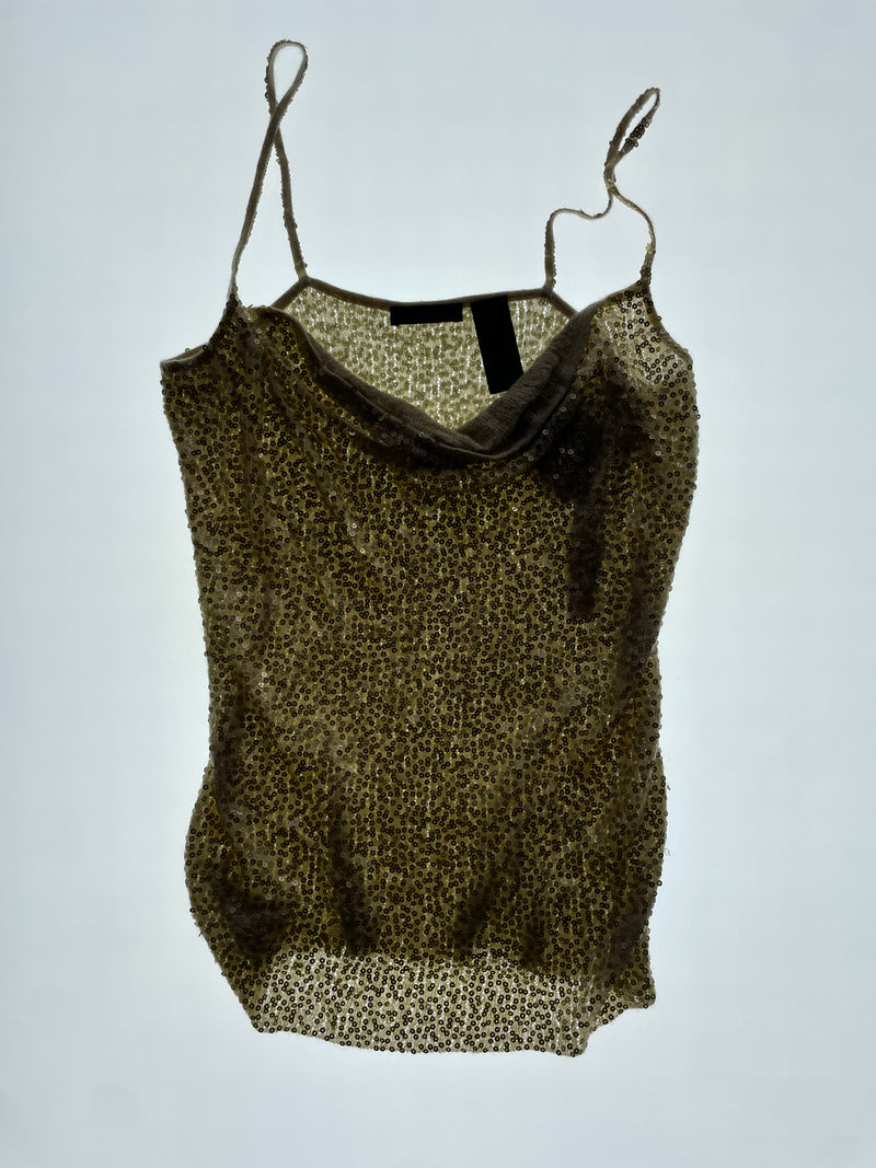 Gold Sequin Tank