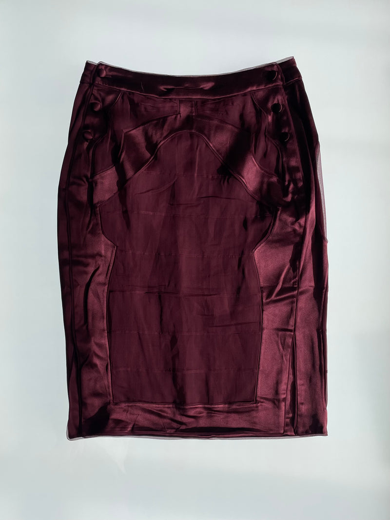 FW2004 Burgundy Skirt