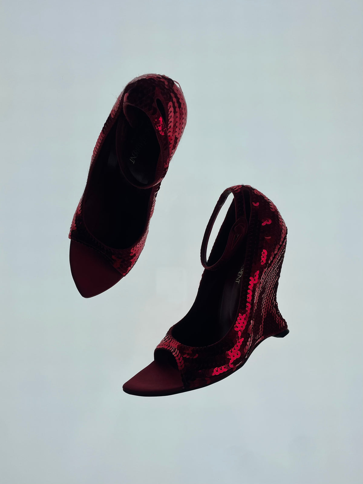 FW 2004 Red Sequin Heels