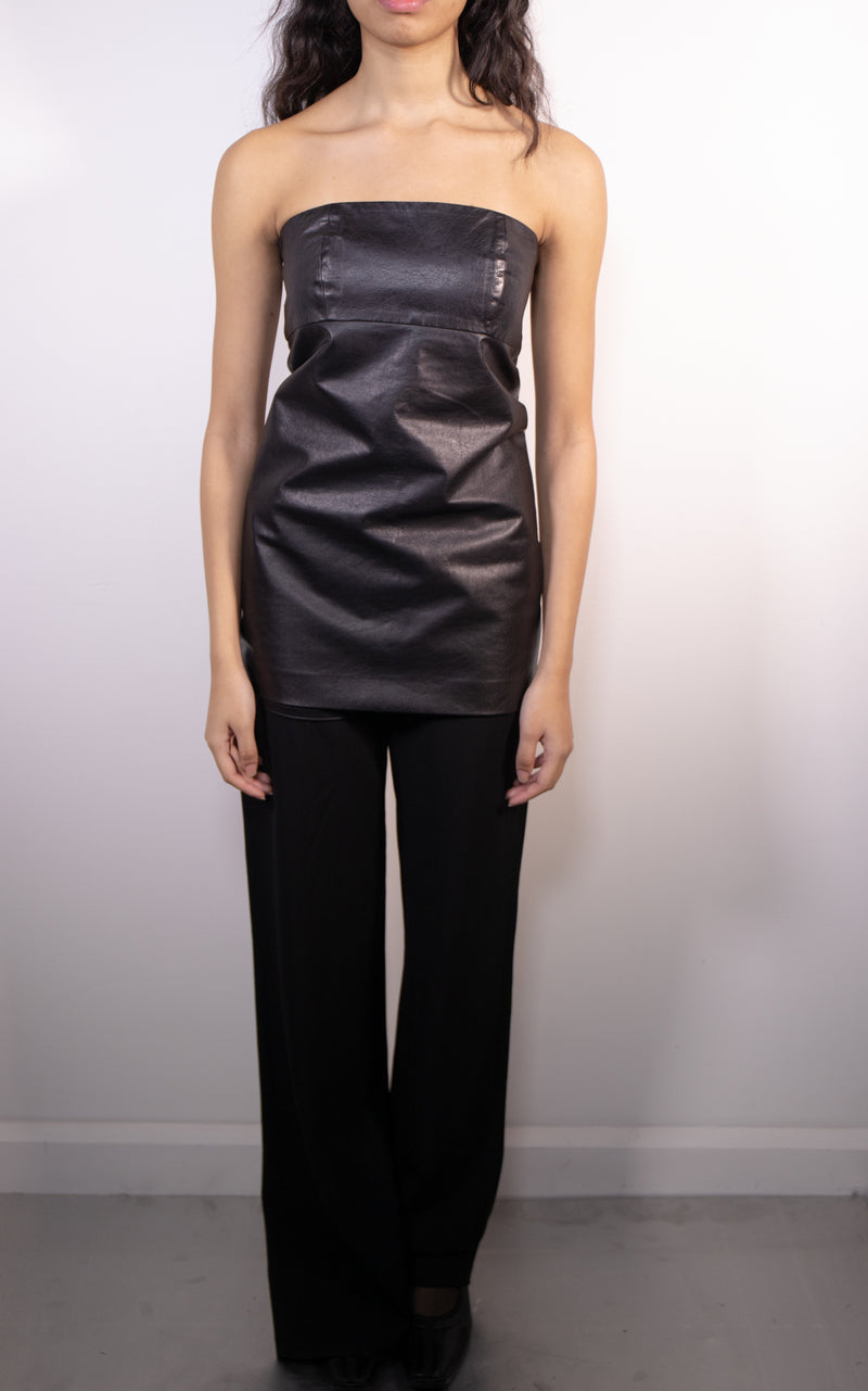 SS 10 Leather Tube Dress