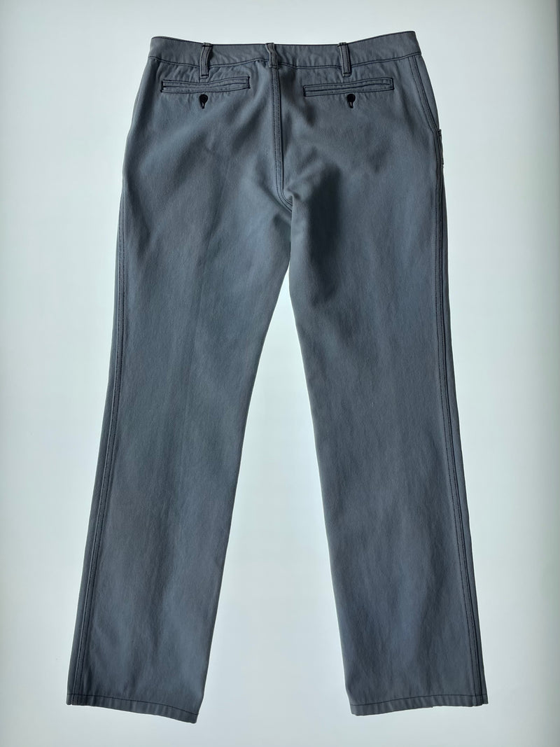 FW 2002 Stitched Trim Denim Trousers