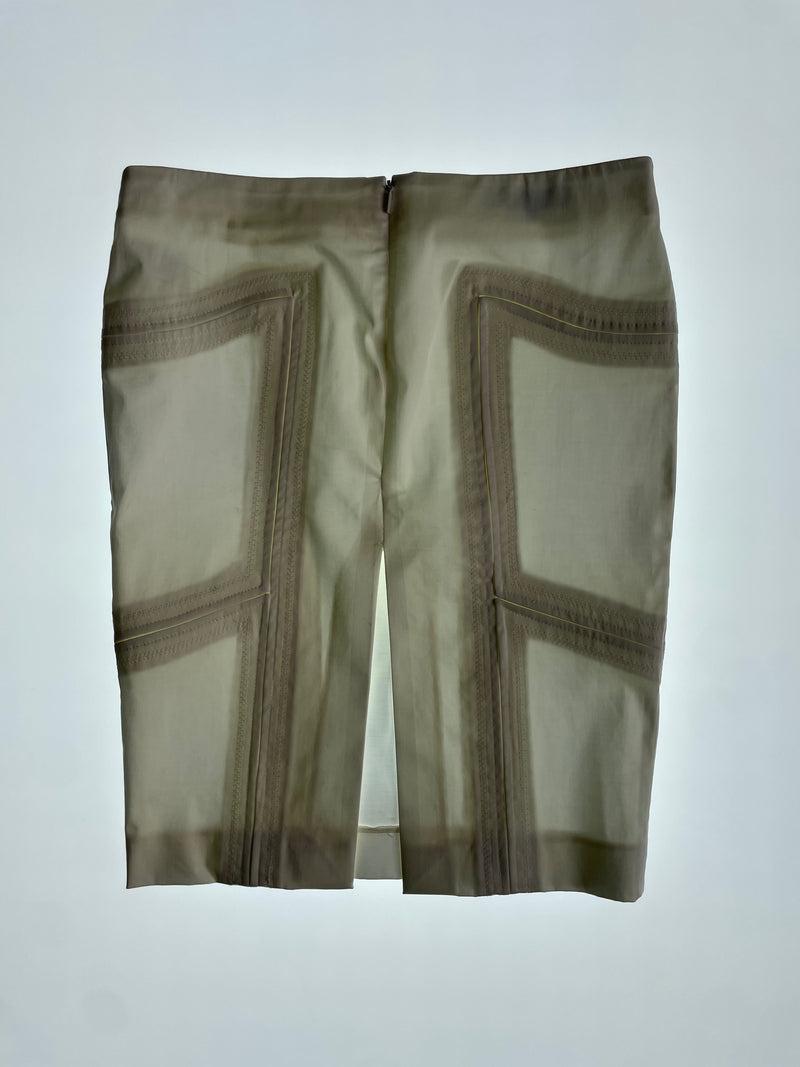 SS2005 White Panelled Skirt