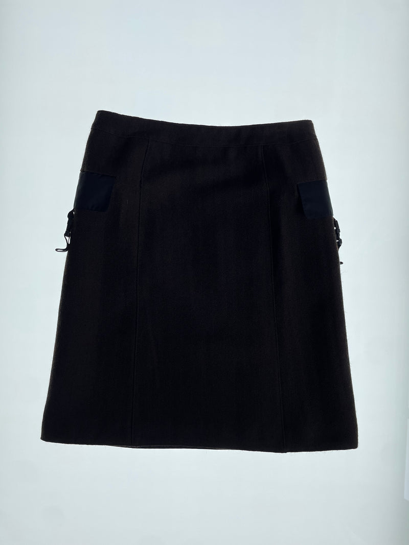 FW99 Wool Buckle Skirt