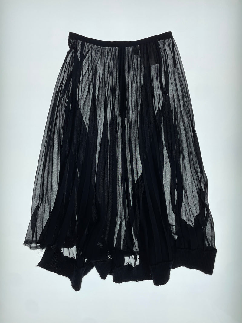 2002 Sheer Pleated Skirt