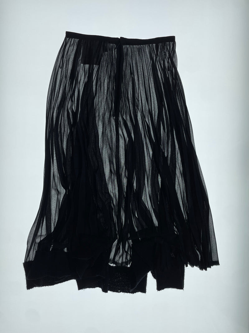 2002 Sheer Pleated Skirt