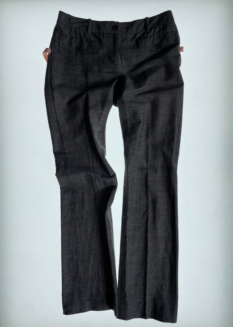 Pinstripe Bow Trousers