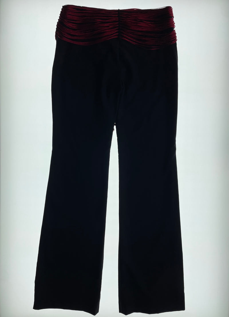 FW 2000 Black Trousers Red Beaded Belt