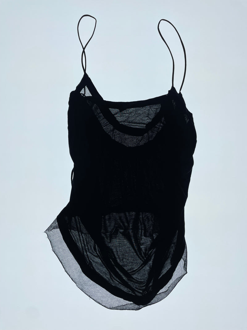 Resort 98 Strappy Ruched Mesh Top