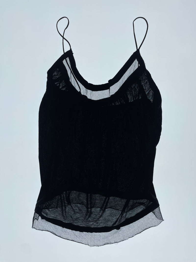 Resort 98 Strappy Ruched Mesh Top