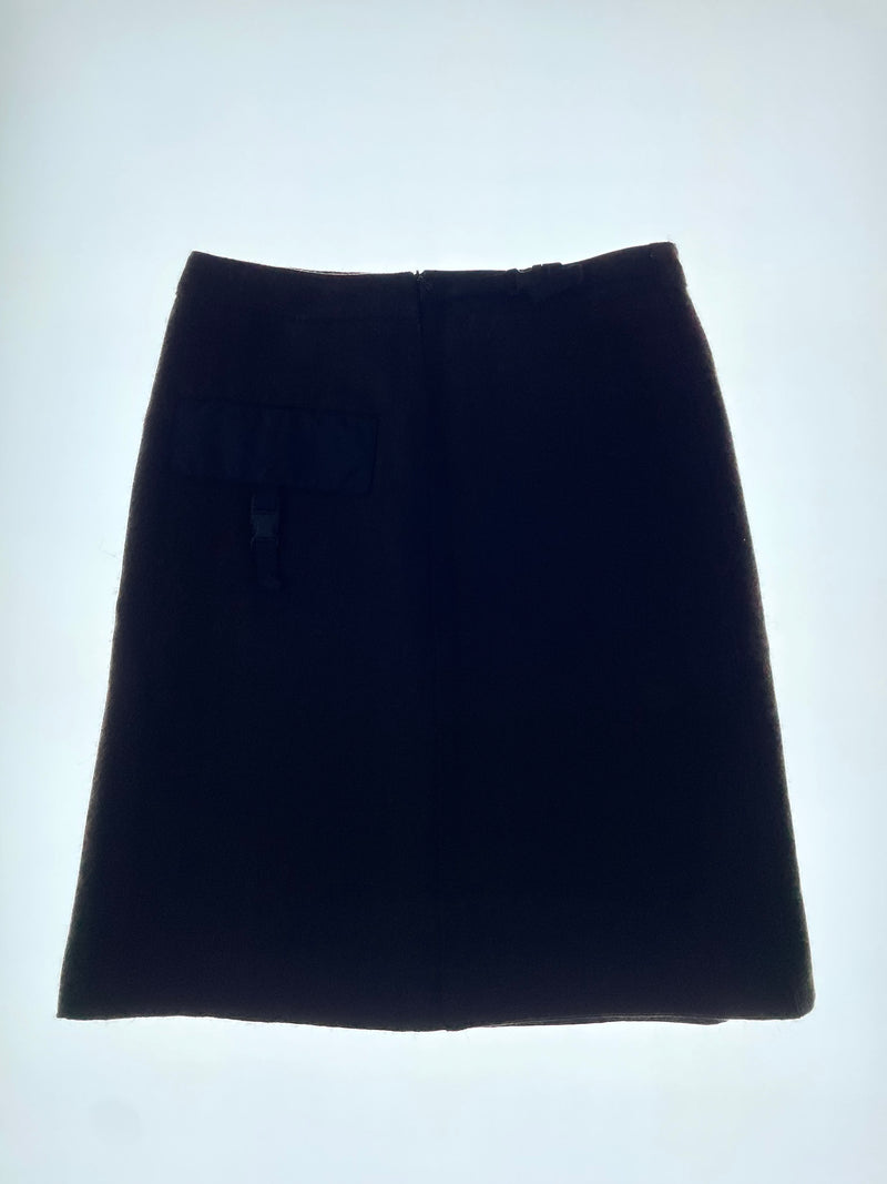 Wool Buckle Skirt
