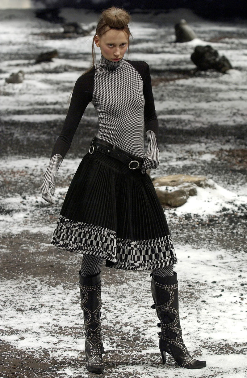 FW 2003 Houndstooth Knit Top