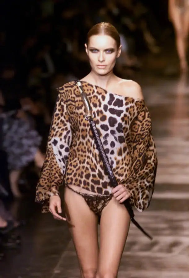 SS 2002 Leopard Print Top