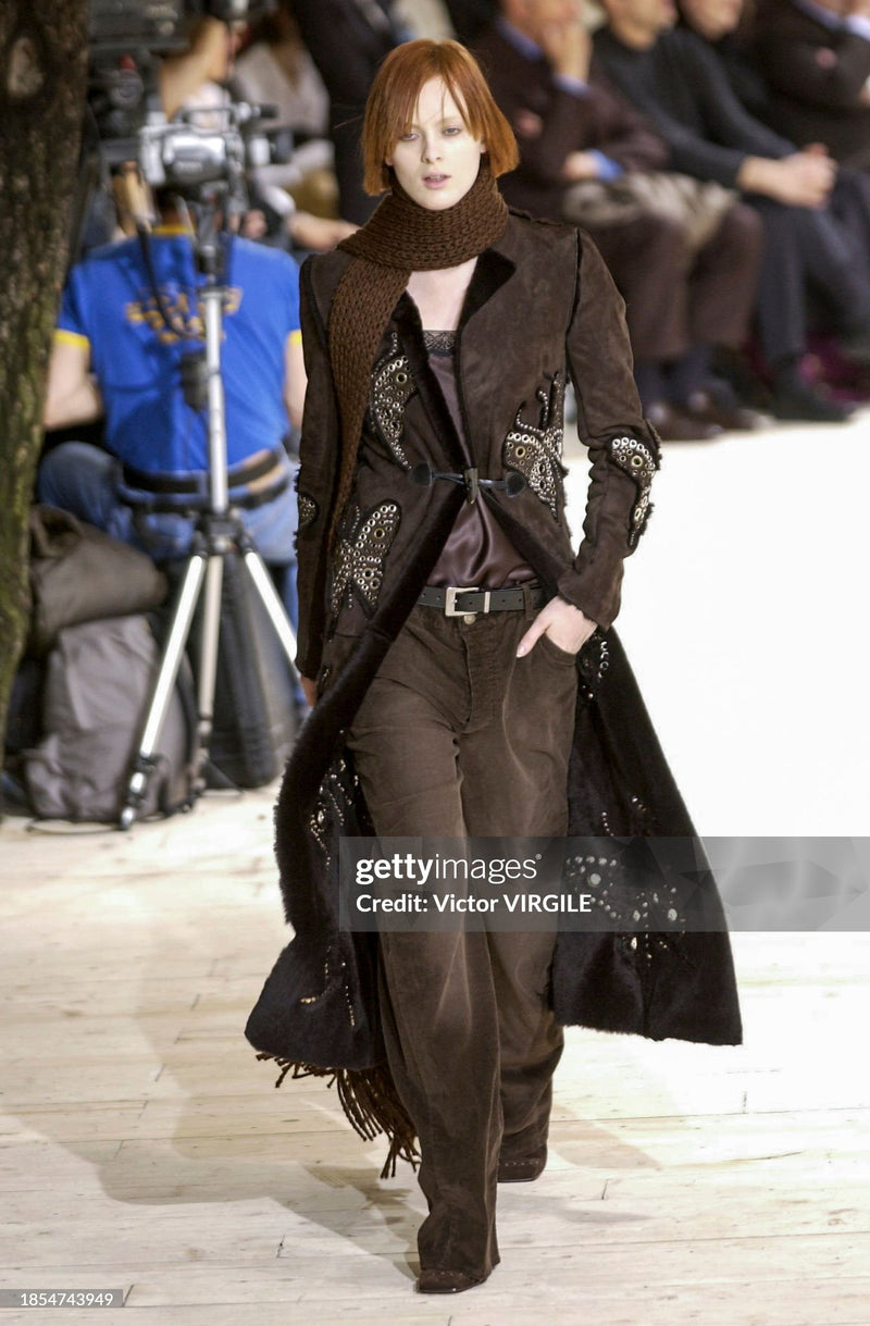 FW 2002 Brown Suede Coat