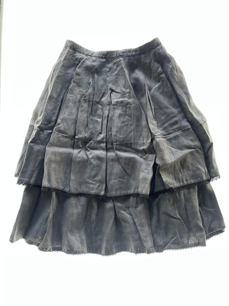 Grey Tiered Skirt