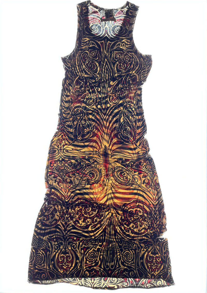 Gaultier Jean SS96 Tribal Print Mai Dress